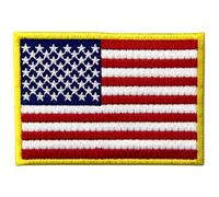 Drapeau Américain Les États-Unis d'Amérique Emblème National Brodé à Repasser ou à Coudre Patch