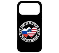 Drapeau américain « Lucky to Be Russian Proud to Be » Coque pour iPhone 17 Pro Max