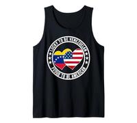 Drapeau américain Lucky to Be Venezuelan Proud to Be Débardeur