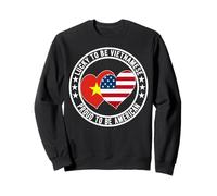 Drapeau américain Lucky to Be Vietnamese Proud to Be Sweatshirt