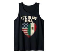 Drapeau américain moitié mexicain avec inscription « It's In My DNA » Débardeur