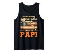 Drapeau américain My Favorite Basketball Player Calls Me Papi Débardeur