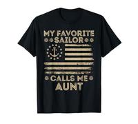 Drapeau américain My Favorite Sailor Calls Me Aunt Sailor Aunt T-Shirt
