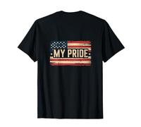 Drapeau américain My Pride avec Inscription « My Pride » T-Shirt