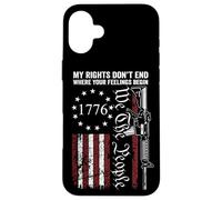 Drapeau américain My Rights Don't End Where Your Feelings Begin Coque pour iPhone 16 Plus