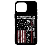 Drapeau américain My Rights Don't End Where Your Feelings Begin Coque pour iPhone 16 Pro Max