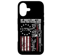 Drapeau américain My Rights Don't End Where Your Feelings Begin Coque pour iPhone 17