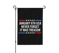 Drapeau américain « N'oublions jamais que c'était de la trahison » du 6 janvier, double face, pour l'extérieur