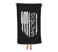 Drapeau Américain Nous Le Peuple Constitution Serviette De Bain Séchage Rapide Serviette De Plage Grande Drap De Plage pour Douche Fitness Natation 80X130Cm