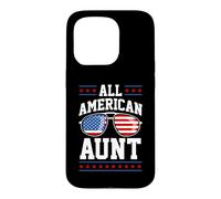 Drapeau américain Patriotique All-American Aunt USA 4 Juillet Coque pour iPhone 15 Pro