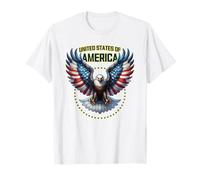 Drapeau américain Patriotique américain Motif Aigle T-Shirt
