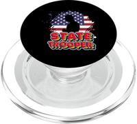 Drapeau américain Patriotique américain - Trooper de l'État des États-Unis PopSockets PopGrip pour MagSafe
