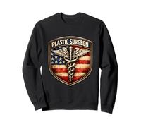 Drapeau américain Patriotique Chirurgien Plastique Caducée Chirurgie USA Sweatshirt
