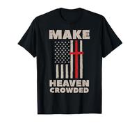 Drapeau américain Patriotique chrétien Religieux Dieu Jésus T-Shirt