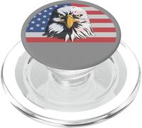 Drapeau américain Patriotique du pygargue à tête Blanche, Symbole de la liberté des États-Unis PopSockets PopGrip pour MagSafe
