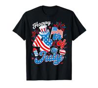Drapeau américain patriotique Happy 4th of July USA Hommes Femmes Enfants T-Shirt
