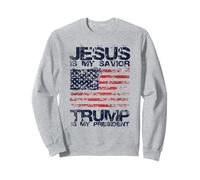 Drapeau américain Patriotique Jésus est Mon Sauveur Sweatshirt