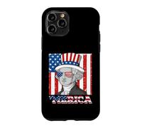 Drapeau américain Patriotique Merica George Washington du 4 Juillet Coque pour iPhone 11 Pro