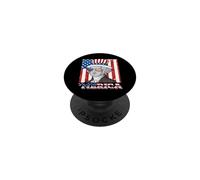 Drapeau américain Patriotique Merica George Washington du 4 Juillet PopSockets PopGrip Adhésif