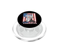 Drapeau américain Patriotique Merica George Washington du 4 Juillet PopSockets PopGrip pour MagSafe
