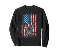 Drapeau américain Patriotique Motif Bouledogue français pour Les propriétaires de Frenchie Sweatshirt