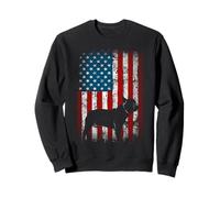 Drapeau américain Patriotique Motif Bouledogue français pour Les propriétaires de Frenchie Sweatshirt