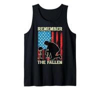 Drapeau américain Patriotique « Remember The Fallen Memorial Day US » Débardeur