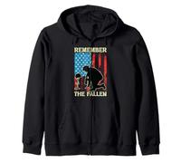 Drapeau américain Patriotique « Remember The Fallen Memorial Day US » Sweat à Capuche