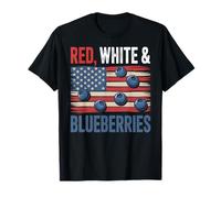 Drapeau américain Patriotique Rouge Blanc et myrtilles T-Shirt