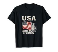 Drapeau américain Patriotique USA T-Shirt Graphique avec Valeur
