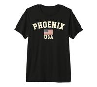 Drapeau américain Phoenix Vintage Arizona Souvenir rétro T-Shirt Haut de Gamme
