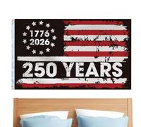 Drapeau Américain Pour Extérieur,90x150 cm Décorations Commémoratives Du 250e Anniversaire,Pavillon Du 250e Anniversaire Des États-Unis Décor Extérieur - Pour Jardin Terrasse Clôture Mur Bureau Fête