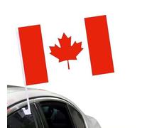 Drapeau américain pour fenêtre de voiture, 45,7 cm avec clip de fenêtre et mât de drapeaux, mât de drapeau national fixe pour fenêtre, accessoires de décoration patriotique pour festival sportif
