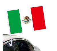 Drapeau américain pour fenêtre de voiture, 45,7 cm avec clip de fenêtre et mât de drapeaux, mât de drapeau national fixe pour fenêtre, accessoires de décoration patriotique pour festival sportif