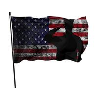 Drapeau américain pour la Journée des anciens combattants, fier soldat saluant, 3 x 5 pieds avec deux œillets en laiton, double couture, couleurs vives, anti-décoloration