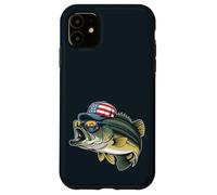 Drapeau américain pour pêche au bar patriotique Coque pour iPhone 11