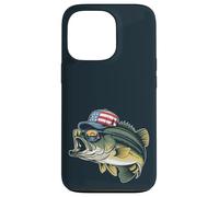 Drapeau américain pour pêche au bar patriotique Coque pour iPhone 13 Pro
