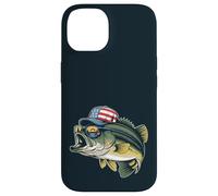 Drapeau américain pour pêche au bar patriotique Coque pour iPhone 14
