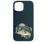 Drapeau américain pour pêche au bar patriotique Coque pour iPhone 15