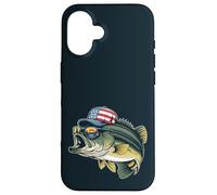 Drapeau américain pour pêche au bar patriotique Coque pour iPhone 16