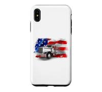 Drapeau américain pour Semi-remorque, Chauffeur de Camion Big Rig Coque pour iPhone XS Max