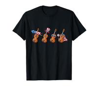 Drapeau américain pour Violon drôle 250 Ans 4 Juillet T-Shirt