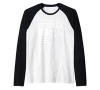 Drapeau américain « Proud to Be A Veteran » Manche Raglan