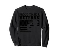 Drapeau américain « Proud to Be A Veteran » Sweatshirt