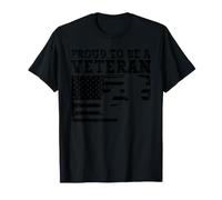 Drapeau américain « Proud to Be A Veteran » T-Shirt