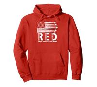 Drapeau américain Red Friday Remember Everyone Deployed Military Sweat à Capuche