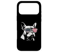 Drapeau américain rétro Bouledogue français Patriotique 4 Juillet Coque pour iPhone 17 Pro Max