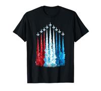 Drapeau américain rouge blanc bleu 4 juillet armée de l'air patriotique T-Shirt