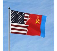 Drapeau américain, russe, soviétique, république socialiste fédérative, bannière extérieure double face 90 x 150 cm
