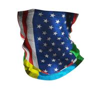 Drapeau Américain Rwanda Drapeau Rwandais Gaiter Séchage Rapide Balaclava Multi-Usage Bandeau Magique pour Sports Randonnée Vélo 26X30CM